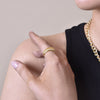Culturesse Lune Parisian Gold Vermeil Open Ring