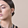 Culturesse Josie Minimalist Dainty Silver Chain Earrings