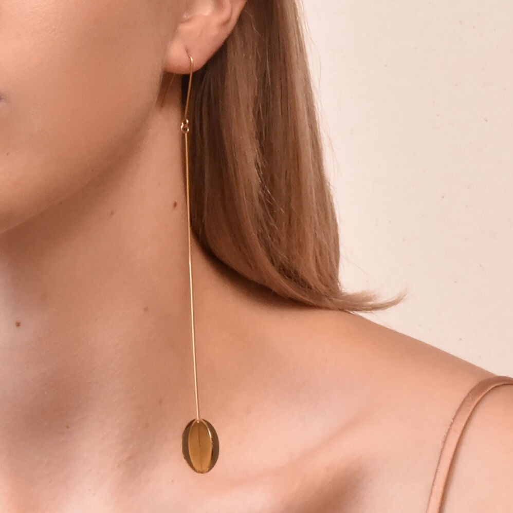 Culturesse Bijou Cross End Drop Earrings