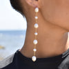 Culturesse Valentina 24K Freshwater Pearl Drop Earrings