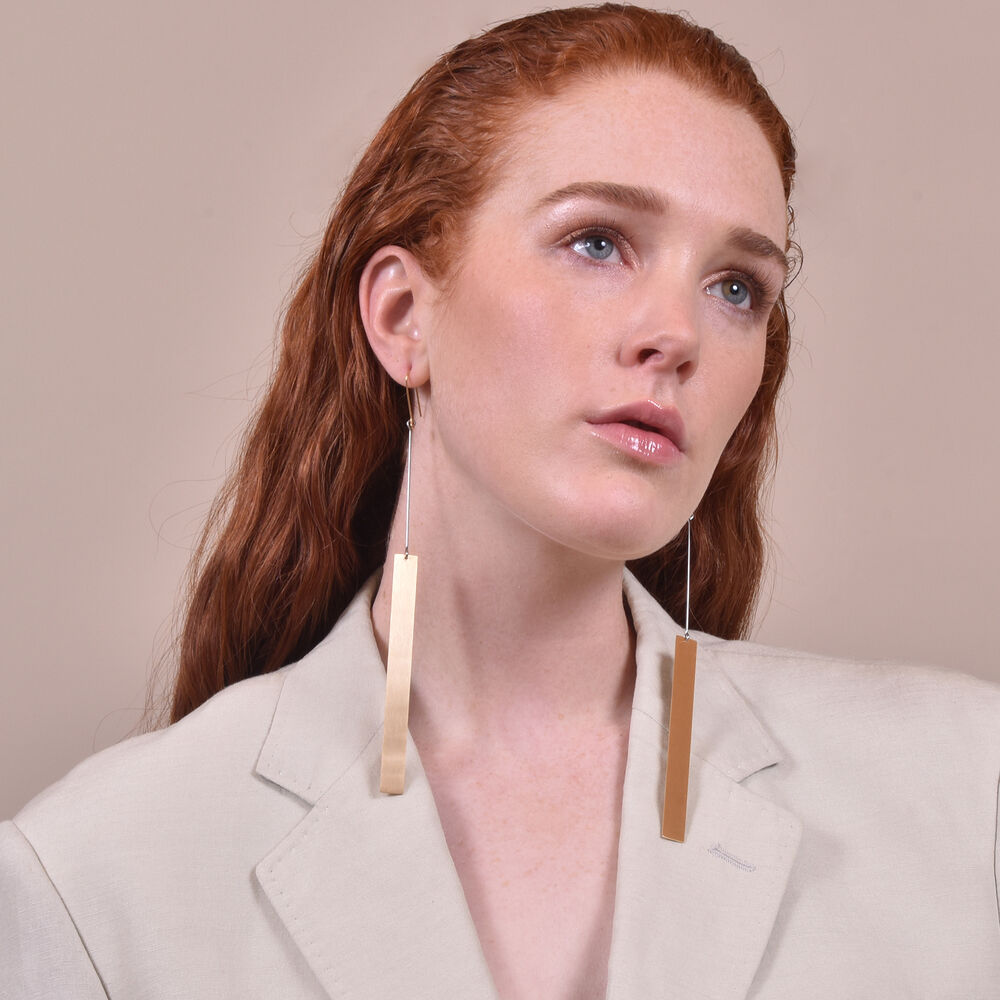 Culturesse Betsy Runway Long Drop Earrings