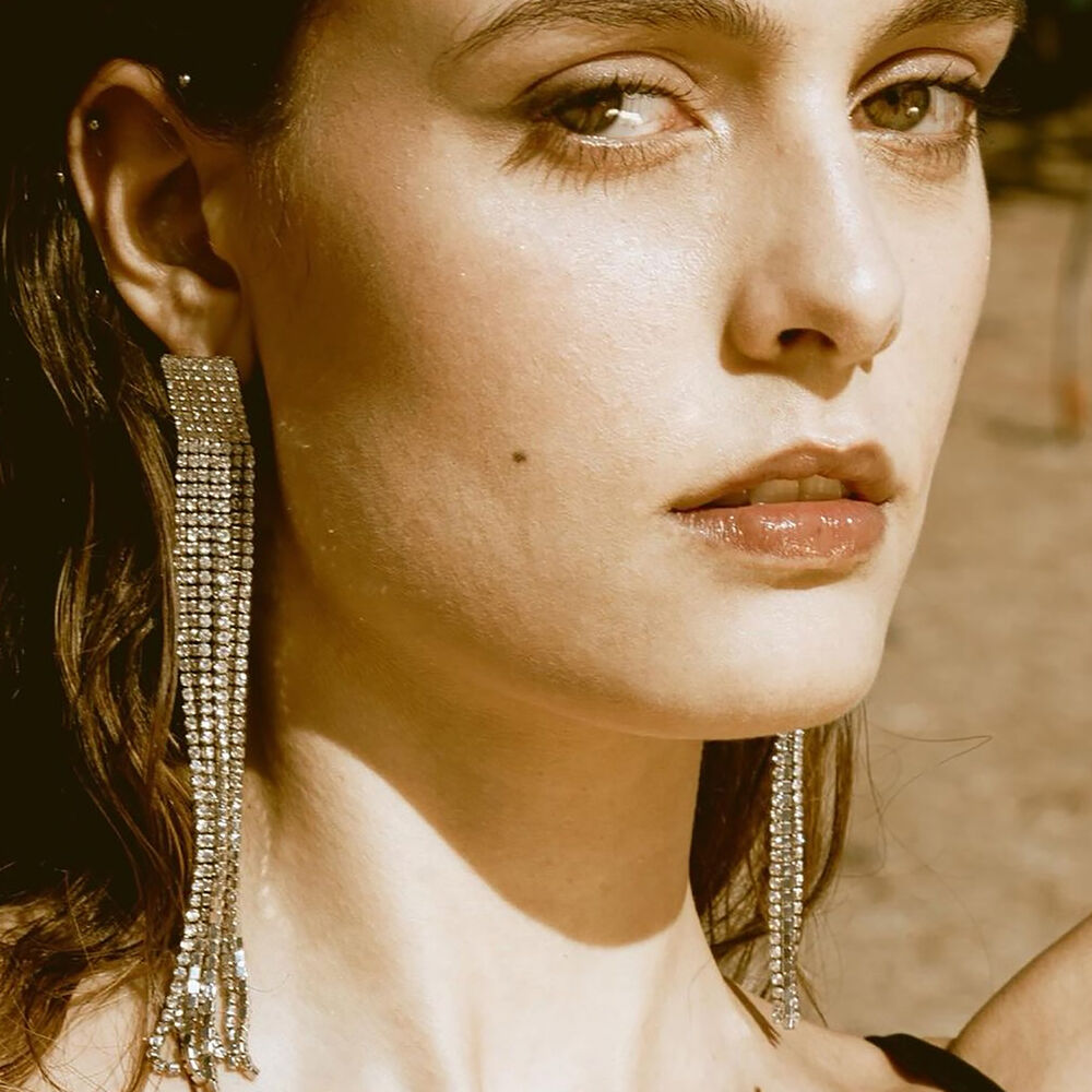 Culturesse Rilla Crystal Diamante Earrings