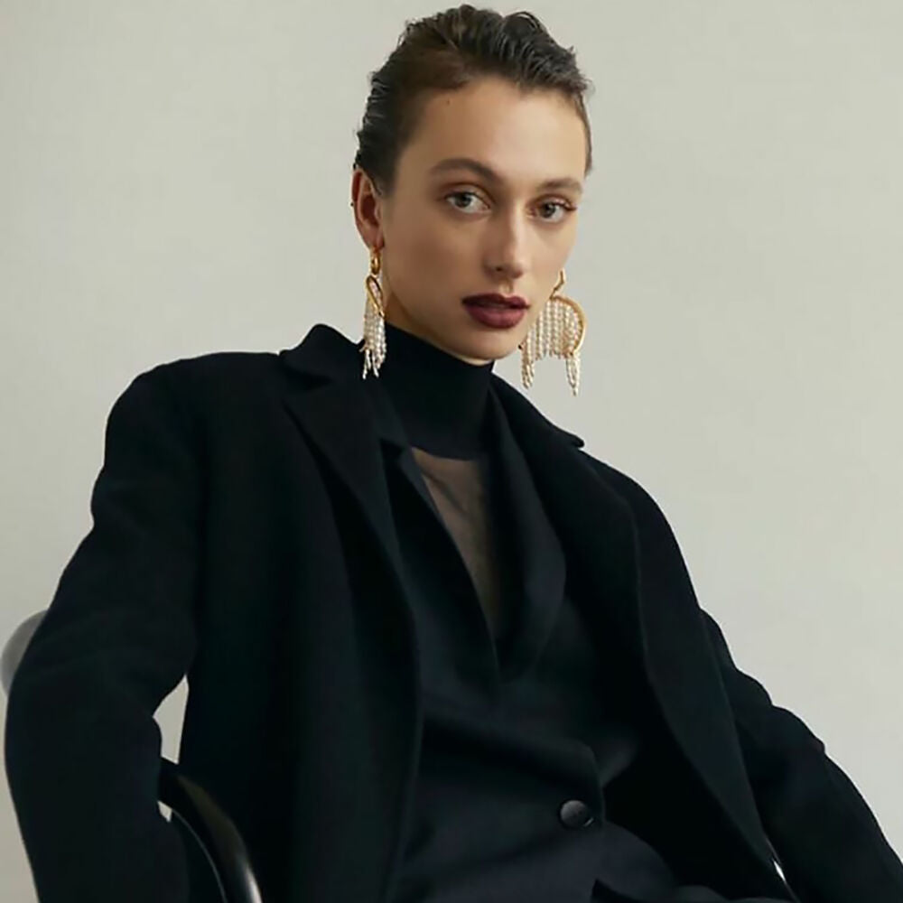 Culturesse Laurissa Luxury Pearl Tassel Earrings