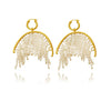 Culturesse Laurissa Luxury Pearl Tassel Earrings