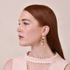 Culturesse Glory Luxury Baroque Pearl Drop Earrings