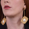 Culturesse Florence Luxury 24K Gold Dangle Earrings