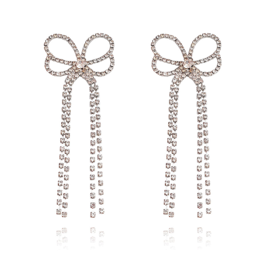 Culturesse Annelise Catwalk Diamante Earrings