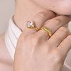 Culturesse Merci Gold Vermeil Open Ring