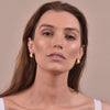 Culturesse Elayne Gold Filled Croissant Earrings