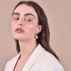 Culturesse Anya 24K Artisan Moonstone Drop Earrings