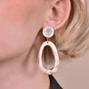 Culturesse Naeva Marble Loop Earrings