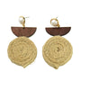Culturesse Mya Rolled Knit Ethical Earrings (for non-pierced ears)