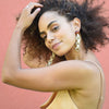 Culturesse Tahiti Nude Twists Dangle Earrings