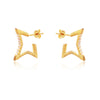 Culturesse Octavia Gold Vermeil Sparkle On Earrings