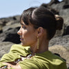 Culturesse Orbit Modern Link Chain Drop Earrings