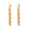 Culturesse Orbit Modern Link Chain Drop Earrings