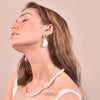 Culturesse Jacquelyn 24K Luxury Baroque Pearl Earrings