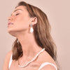 Culturesse Jacquelyn 24K Luxury Baroque Pearl Earrings