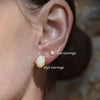 Culturesse Lue Dainty Opal Stud Earrings (Gold)