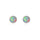 Culturesse Lue Dainty Opal Stud Earrings (Silver)