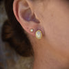 Culturesse Alyn Artisan Opal Stud Earrings (Gold)