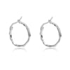 Culturesse Original Silver Everyday Hoop Earrings