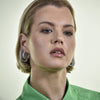 Culturesse Lamia Diamnate-embellished U-hoop Earrings