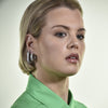 Culturesse Lamia Diamnate-embellished U-hoop Earrings
