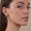 Culturesse Tiffany Contemporary Flow Earrings (Gold)