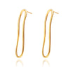 Culturesse Tiffany Contemporary Flow Earrings (Gold)