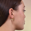 Culturesse Dione Gold Filled U Huggie Earrings