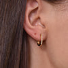 Culturesse Dione Gold Filled U Huggie Earrings