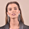 Culturesse Elle Crystal Diamante Earrings