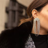 Culturesse Elle Crystal Diamante Earrings