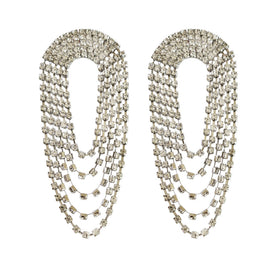 Culturesse Elle Crystal Diamante Earrings