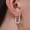 Culturesse Parker Dainty Silver Huggie Earrings