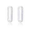 Culturesse Parker Dainty Silver Huggie Earrings