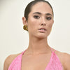 Culturesse Wilde 24K Artisan Sculptural Fold Earrings