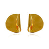 Culturesse Wilde 24K Artisan Sculptural Fold Earrings