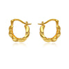 Culturesse Davina Croissant Hoop Earrings (Gold Vermeil)