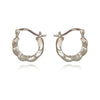 Culturesse Davina Croissant Hoop Earrings (Silver)