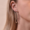 Culturesse Daeja Modern Paper Clip Statement Earrings