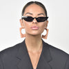 Culturesse Nadia Geo Oversized Resin Statement Earrings