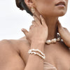 Culturesse Mira Freshwater Pearl Hoop Earrings