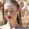Culturesse Lavine Artisan Freshwater Pearl Curve Earrings
