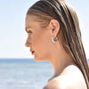Culturesse Lavine Artisan Freshwater Pearl Curve Earrings