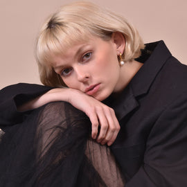 Culturesse Giselle 24k Gold Filled Pearl Drop Earrings