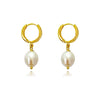 Culturesse Giselle 24k Gold Filled Pearl Drop Earrings