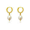 Culturesse Giselle 24k Gold Filled Pearl Drop Earrings