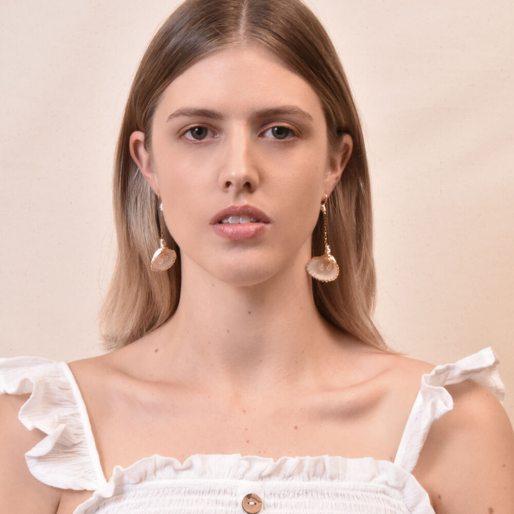 Culturesse Arielle Shell Treasure Earrings